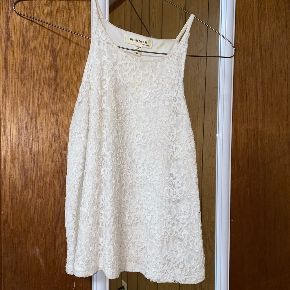 Flower laced shirt